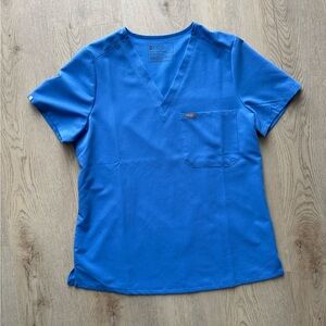 Figs Catarina Scrub Top Ceil Blue Medium